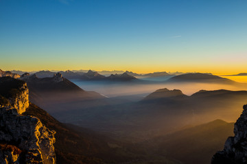 Coucher de soleil Parmelan