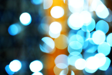 Obraz premium Abstract bokeh street night light background