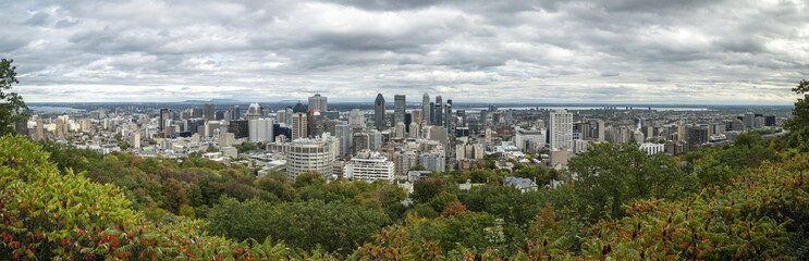 Vue panoramique de Montréal