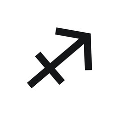 Obraz premium Sagittarius zodiac sign horoscope vector