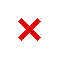 false Icon vector design symbol