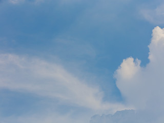 Blue sky background with clouds