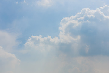Blue sky background with clouds