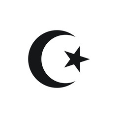 Star and Crescent vector symbol