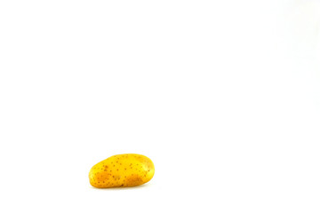 potato on white background