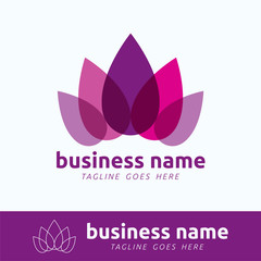 Lotus Blossom Logo Template