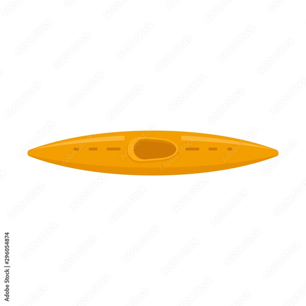 Poster rafting kayak icon. flat illustration of rafting kayak vector icon for web design