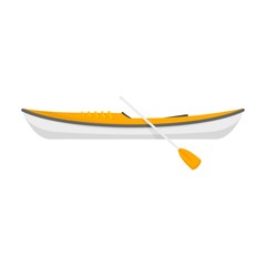 Speed kayak icon. Flat illustration of speed kayak vector icon for web design