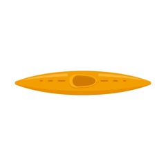 Rafting kayak icon. Flat illustration of rafting kayak vector icon for web design