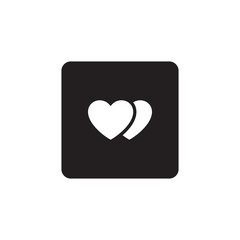 Heart icon symbol vector