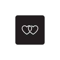 Heart icon symbol vector