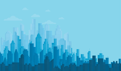 Fototapeta na wymiar Modern City Skyline backgrounds vector illustration EPS10