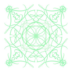 DIGITAL PRINT OF MANDALA ORNAMENT SHAPE