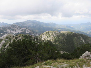 Fototapeta na wymiar Mountain Orjen Montenegro mountain landscape