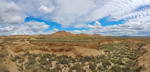 Canyon in the Spanish semi-desert Bardenas Reales