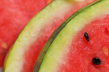 Fresh ripe watermelon slices