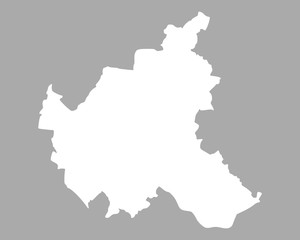 Obraz premium Karte von Hamburg
