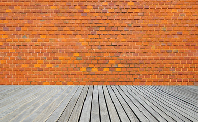 old room with brick wall