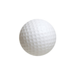 Golf ball isolated on white