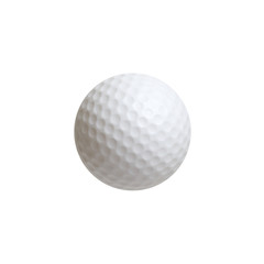 Golf ball isolated on white