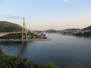 Sea bay scenery in summer
