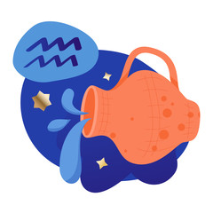 Aquarius Zodiac Icon
