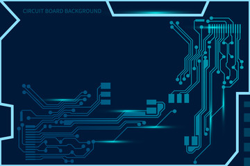 Abstract futuristic digital technology background. Circuit board design background. Vector illustration eps 10.