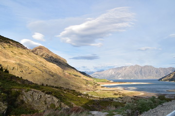 Lake Hawea in New Zealand