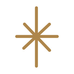 Celestial element for decoration and clipart on the white isolated background.