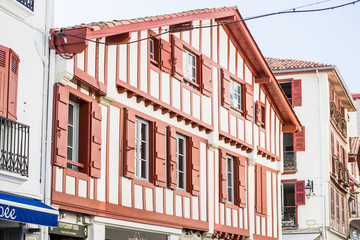 ST JEAN DE LUZ, FRANCE - 29 JULY,2017: Fishing town in french Basque country