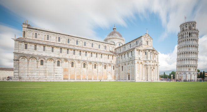 Pisa, Schiefer Turm und Dom, Langzeitbelichtung