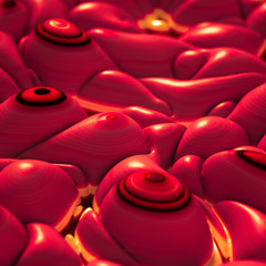 Obraz premium Soft, nice abstract background in bright colors. 3d illustration, 3d rendering.