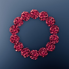 Elegant autumn background. 3d illustration, 3d rendering.