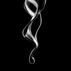 Splash fluid. 3d illustration, 3d rendering.