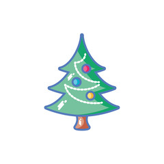 christmas tree on white background