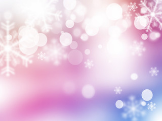 Christmas colorful background with snowflakes