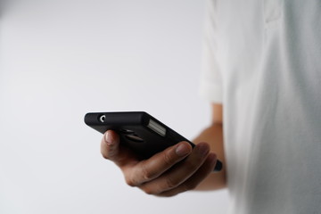 スマートフォン使用中