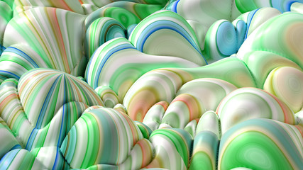 Obraz premium Soft, nice abstract background in bright colors. 3d illustration, 3d rendering.