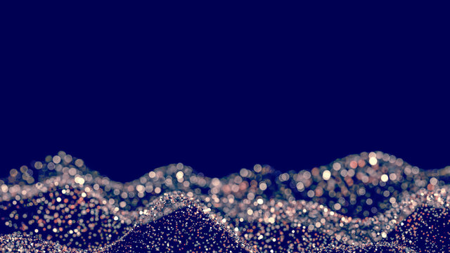 Luxury glitter background. 3d illustration, 3d rendering. © Pierell