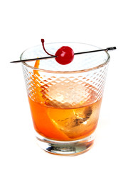 Old fashioned cocktail