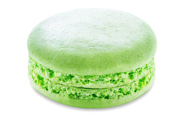 Macarons on a white isolated background