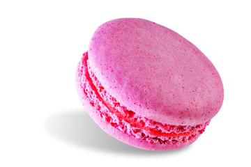 Macarons on a white isolated background