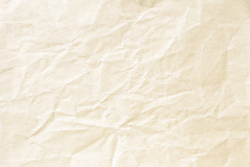Soft brown crumpled winkle detail background paper texture
