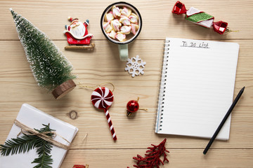 To do list mock-up surrounded by decorations