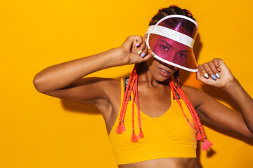 Portrait of a young stylish african woman
