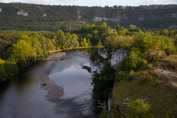 Die Dordogne im Vallée des rocs