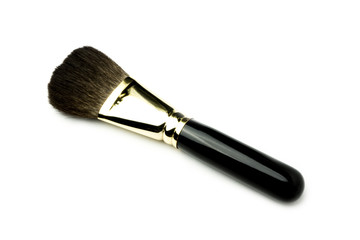 cosmetic beauty brush on white background 