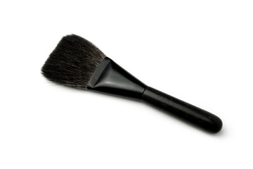 cosmetic beauty brush on white background 