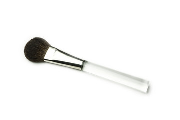 cosmetic beauty brush on white background 