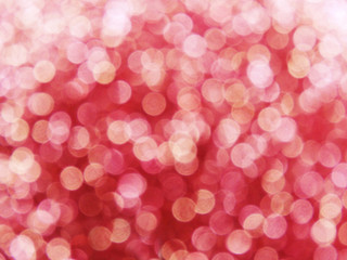 abstract red background soft blurred christmas lights garland